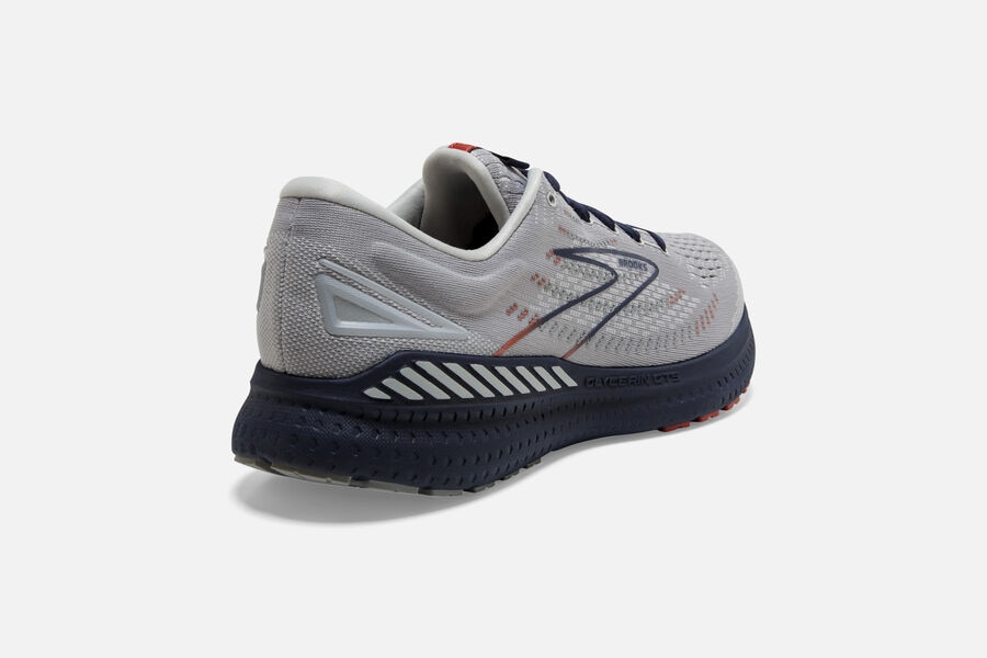 Brooks Glycerin Gts 19 Road Löparskor Herr - Grå/Svarta - 0145-CWTSH